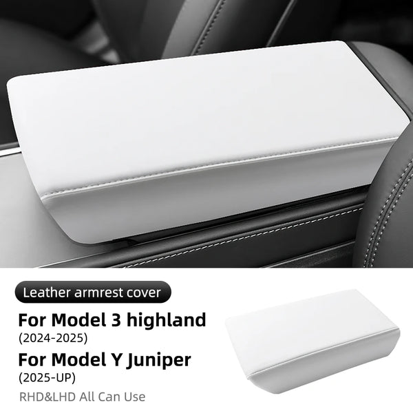 Leather Armrest Cover -For Tesla Model 3 & Y