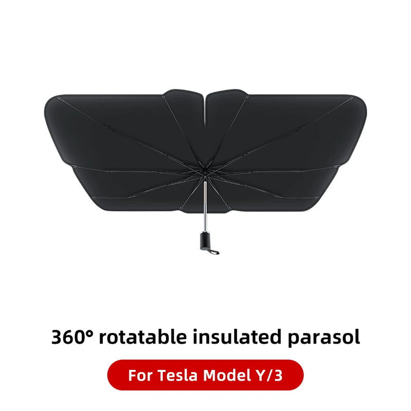 Glass Roof Sunshade Front Rear - For Tesla Model 3 Y Highland 2021-2025