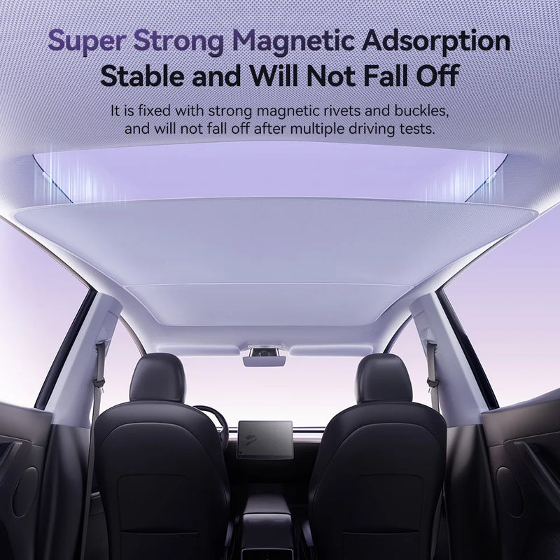 Glass Roof Sunshade Front Rear - For Tesla Model 3 Y Highland 2021-2025