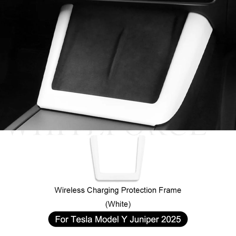 Wireless Charging Silicone Pad Screen Protective Cover -For Tesla Model Y Juniper 2025