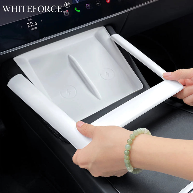 Wireless Charging Silicone Pad Screen Protective Cover -For Tesla Model Y Juniper 2025