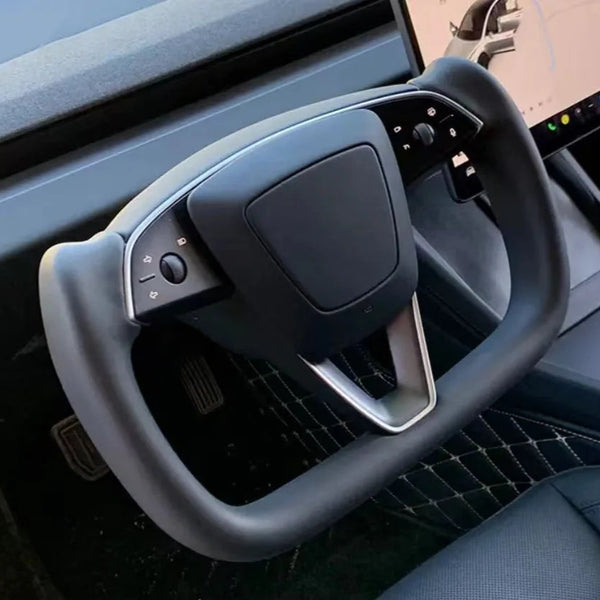 Yoke Handle Steering Wheel with Heating - For Tesla Model 3 Highland