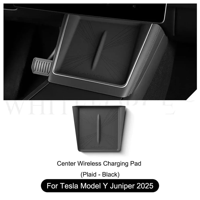 Wireless Charging Silicone Pad Screen Protective Cover -For Tesla Model Y Juniper 2025