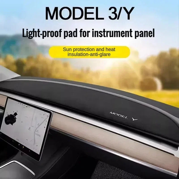 Anti-UV Dashboard Cover for Tesla Model 3 Y S