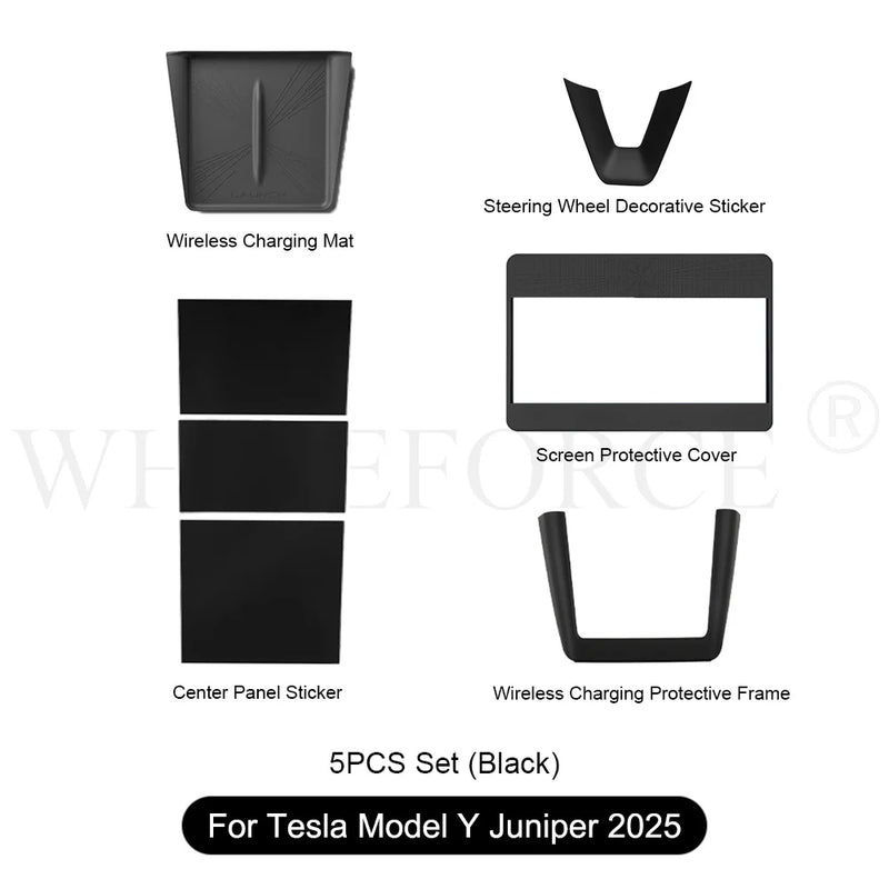 Wireless Charging Silicone Pad Screen Protective Cover -For Tesla Model Y Juniper 2025