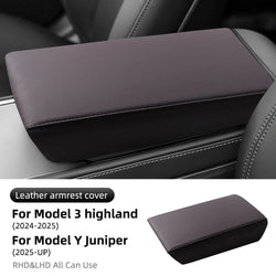 Leather Armrest Cover -For Tesla Model 3 & Y