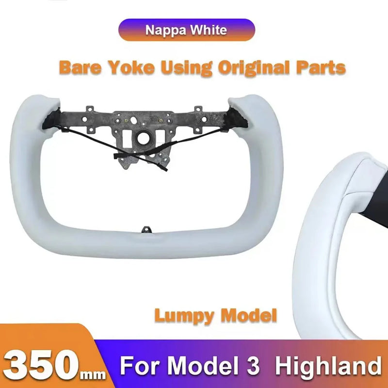 Yoke Handle Steering Wheel with Heating - For Tesla Model 3 Highland