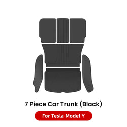 Leather Trunk Mats Fully Surrounded Waterproof - For Tesla Model Y Juniper 2021-2025
